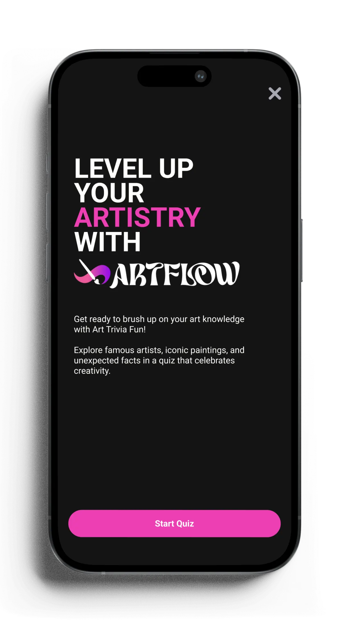 Artflow screen 1